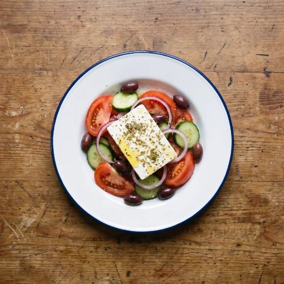 Choriatiki – griechischer Bauernsalat mit Feta, Restaurant Limani Werder